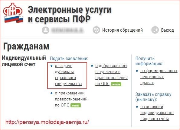 Онлайн-сервис позволяет подать заявку для получения СНИЛС через интернет.