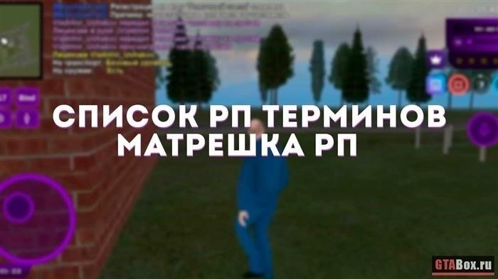 Все RP-термины проекта Матрешка RP